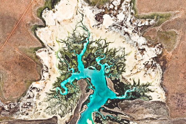 Космоснимок лимана Вилли-крик, Западная Австралия